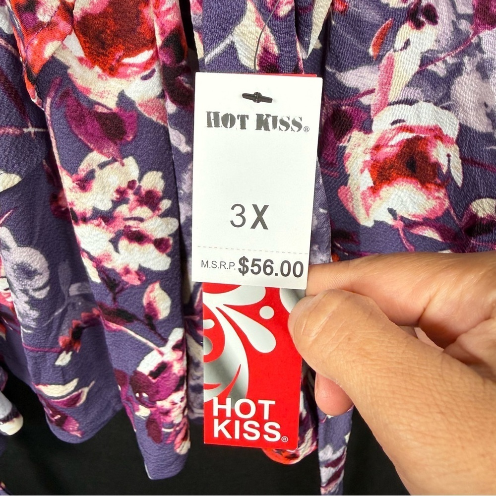 Hot Kiss Women’s Wrap Top Plus Size 3X - Picture 4 of 5
